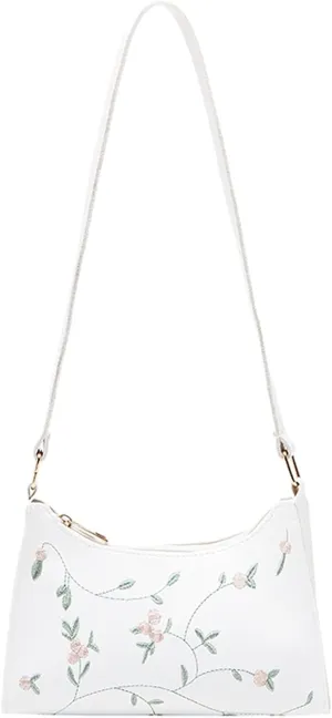 Sling Bags for Women Anti Theft Travel Women's Shoulder Bags Tote Satchel Hobo Cute Purse for Women Trendy(White)