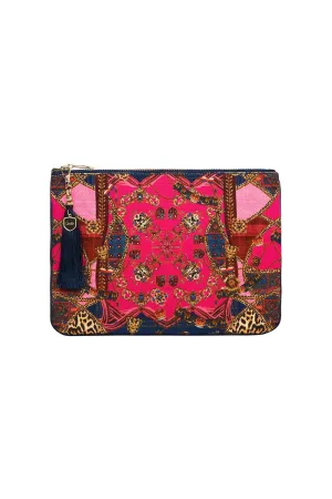 SMALL CANVAS CLUTCH DINING HALL DARLING