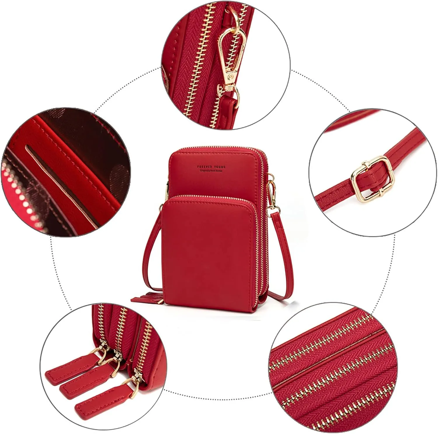 Small Crossbody Cellphone Shoulder Bags for Women,Smartphone Wallet Purse