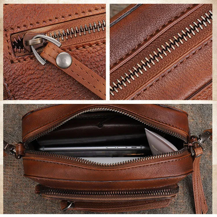 Small Ladies Genuine Leather Cross Shoulder Bag Purse Side Bags for Women