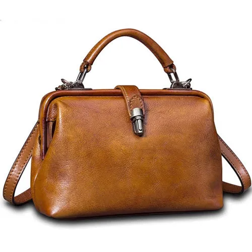 Small Leather Bag Doctor Crossbody Bag For Women