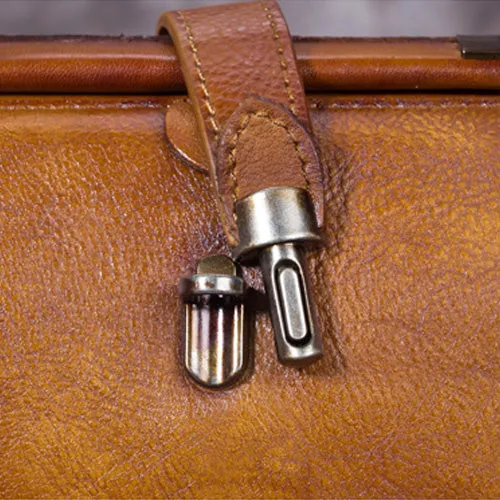 Small Leather Bag Doctor Crossbody Bag For Women