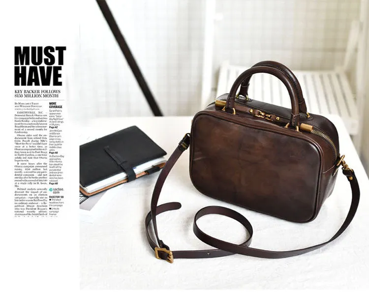 Small Leather Over the Shoulder Purse Bags Crossbody Handbags for Ladies