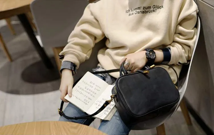 Small Leather Over the Shoulder Purse Bags Crossbody Handbags for Ladies