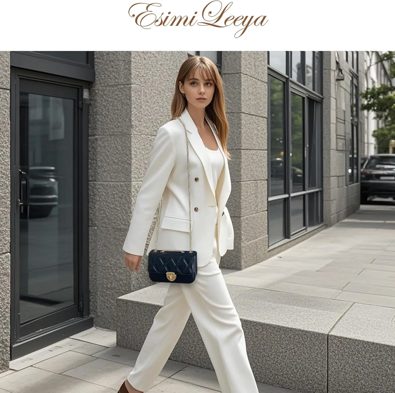 Small Mini Handbags for Women with Golden Chain Cross Body Purses for Women