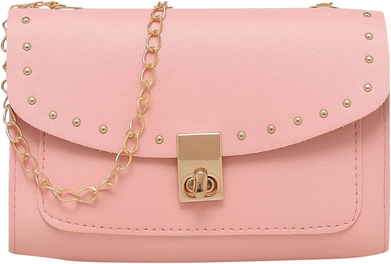 Small Tote Bag with Zipper Fashion Chain Shoulder Bag Comfortable Practical Bag