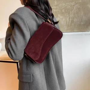 Small Vintage Faux Leather Underarm Bag