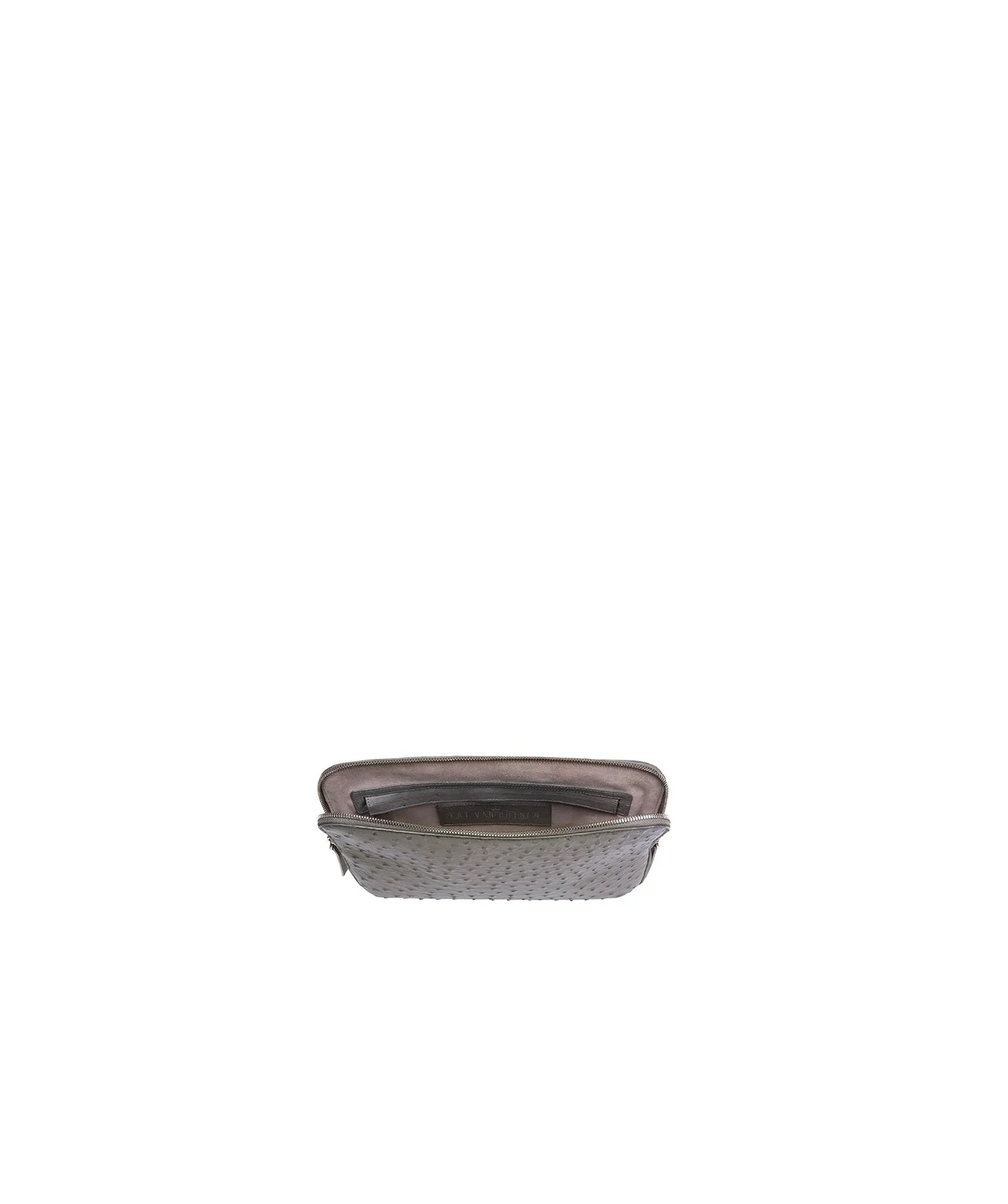 Small Zip Around Clutch | Light Grey