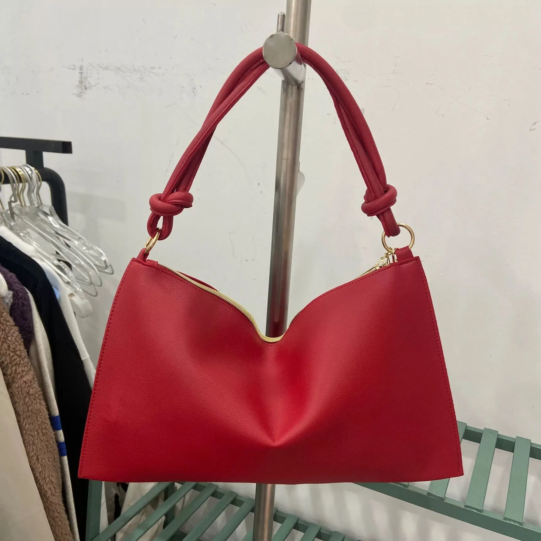 Soft PU shoulder bag, underarm bag, women's bag