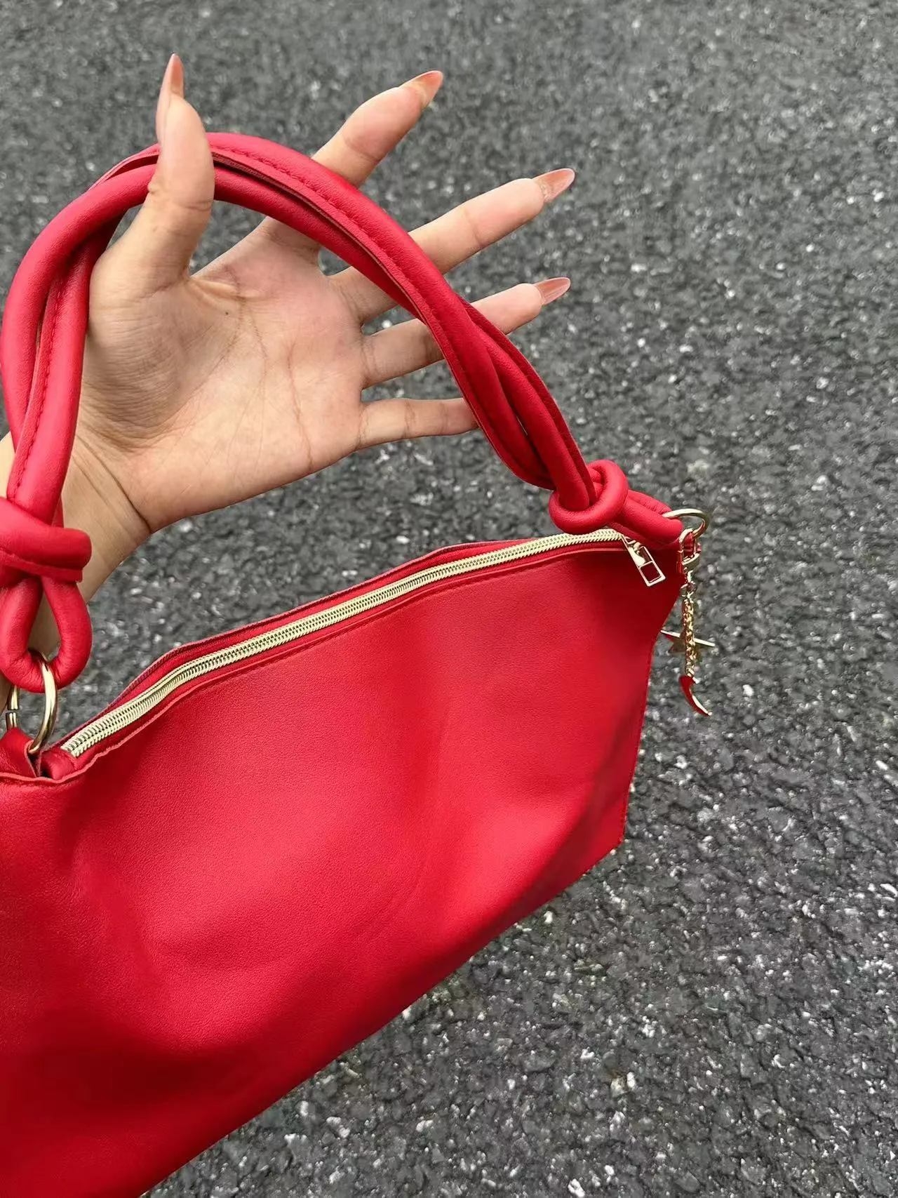 Soft PU shoulder bag, underarm bag, women's bag