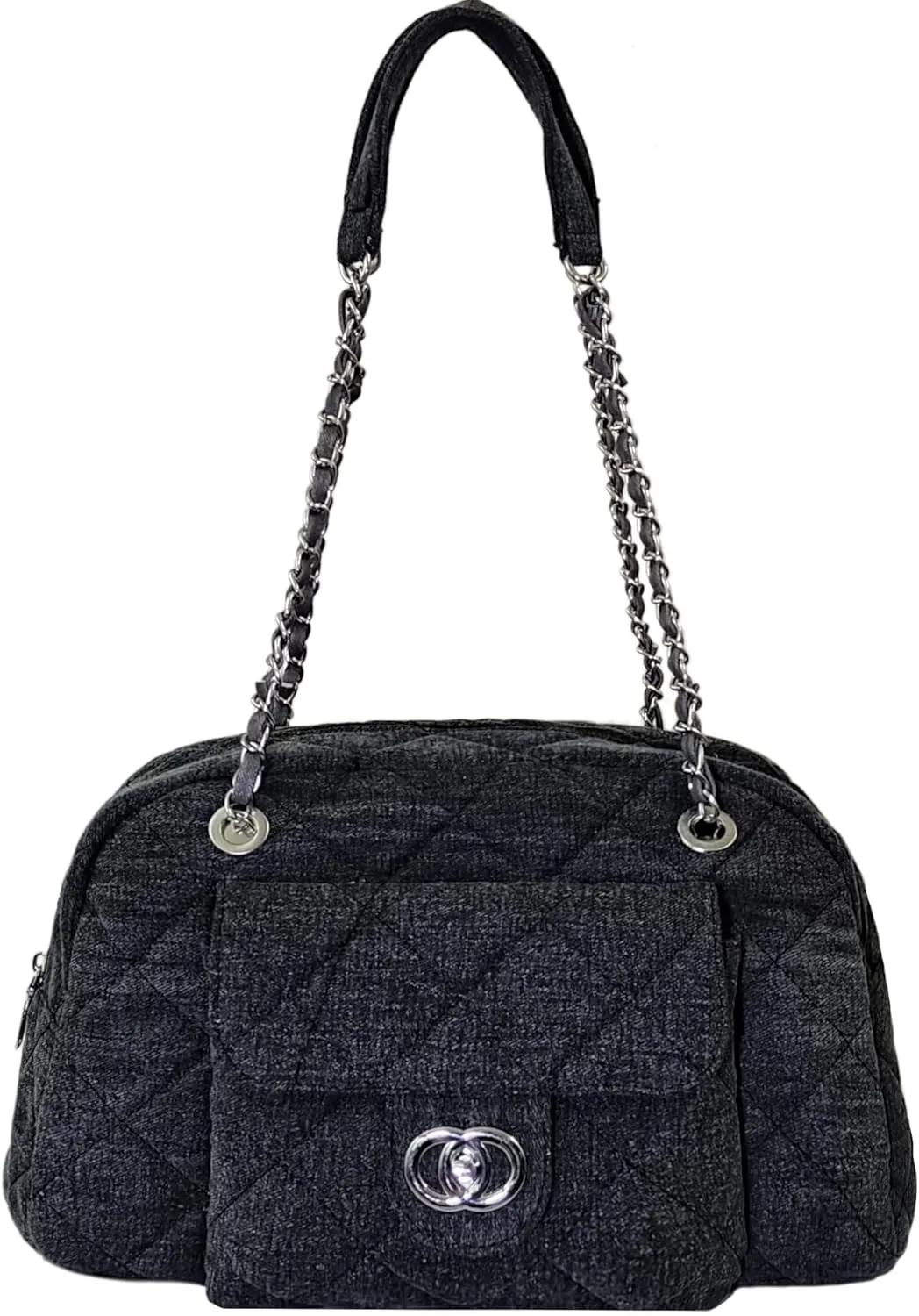 SoonerCozer Women's Flap Shoulder Bags Denim Handbags Underarm Satchel Handbag