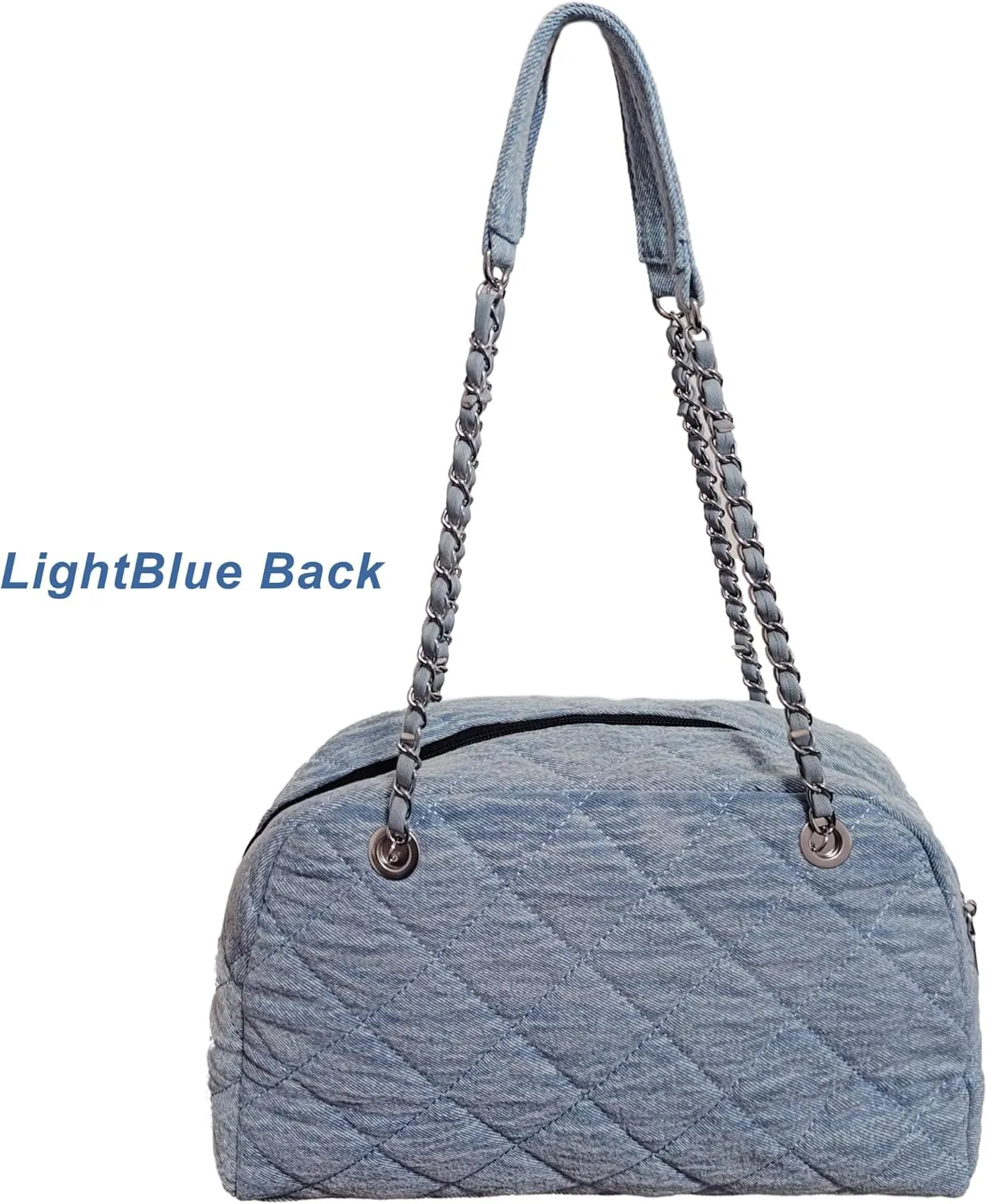 SoonerCozer Women's Flap Shoulder Bags Denim Handbags Underarm Satchel Handbag
