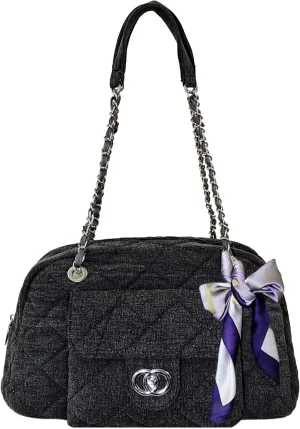 SoonerCozer Women's Flap Shoulder Bags Denim Handbags Underarm Satchel Handbag