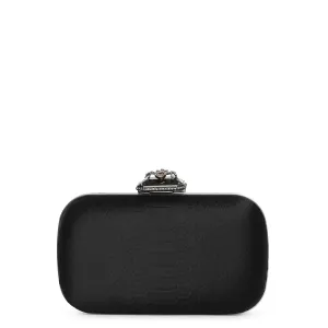 Spider satin clutch