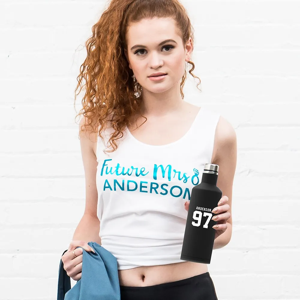 Sports Jersey Team Player Name Insulated Water Bottle