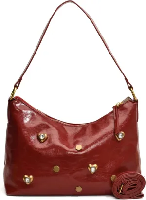Studded Purses Y2k Shoulder Bag 90s Punk Designer Handbag Vegan Leather Shoulder Purses 2000s Streetwear