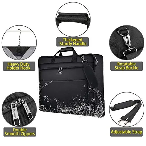 Suit Garment Travel Bag with Pockets & Shoulder Strap for Business