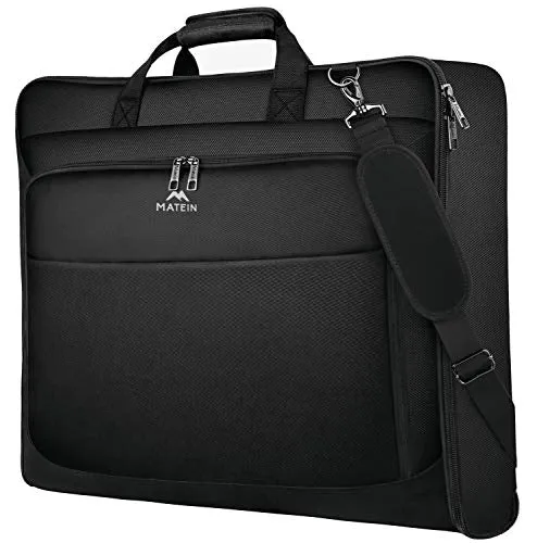 Suit Garment Travel Bag with Pockets & Shoulder Strap for Business