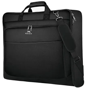 Suit Garment Travel Bag with Pockets & Shoulder Strap for Business