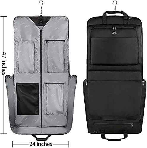 Suit Garment Travel Bag with Pockets & Shoulder Strap for Business