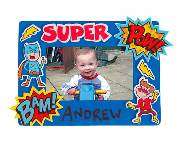 Superhero Picture Frame Craft Kit (12 Pack)