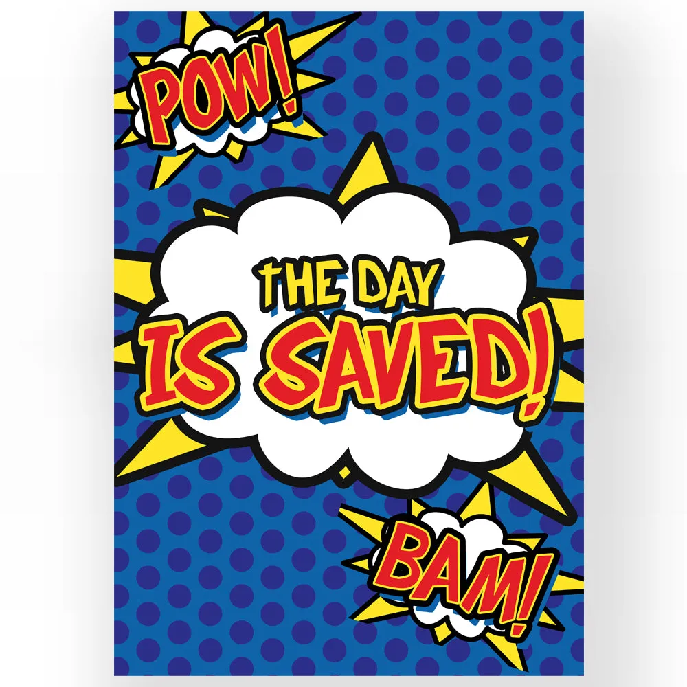 Superhero Poster Decoration - A3