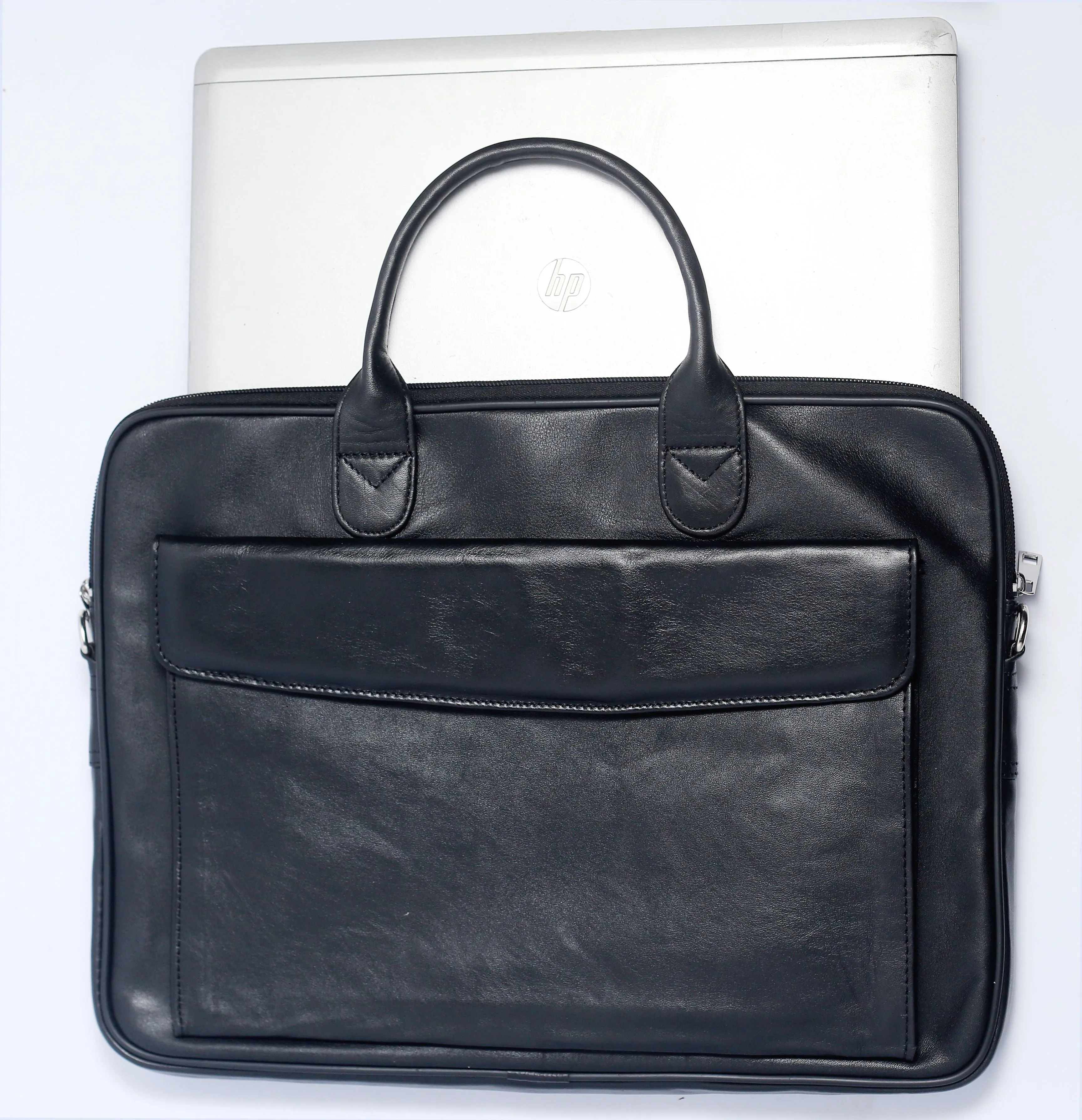SWABI BAG Genuine Leather Laptop Ultra Slim Bag - Tan-16" Laptop