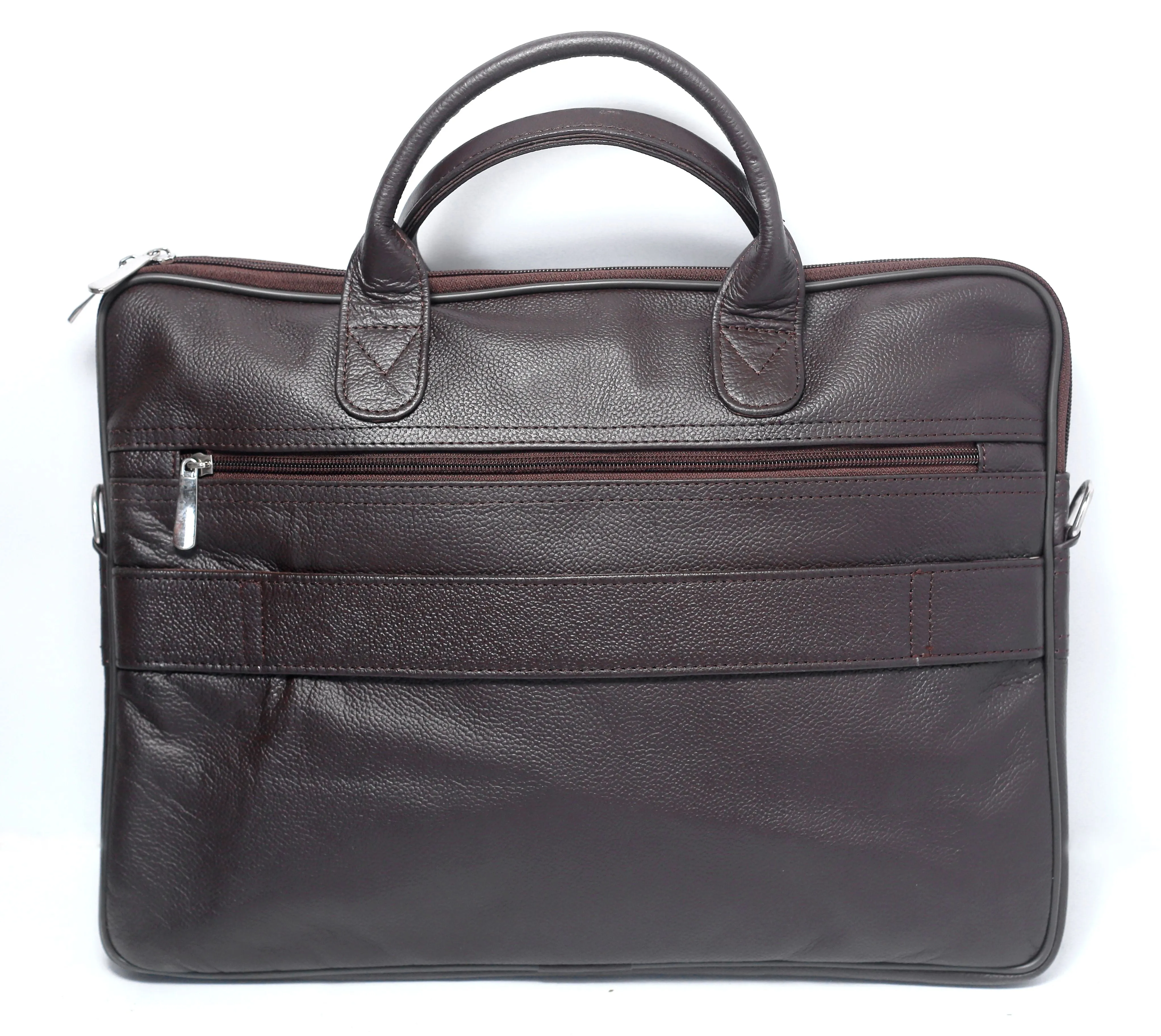 SWABI BAG Genuine Leather Laptop Ultra Slim Bag - Tan-16" Laptop