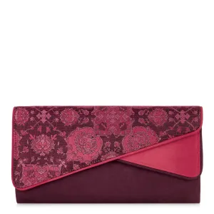 Sydney Wine Envelope Clutch Bag (Matches Nicola Boots) by Ruby Shoo