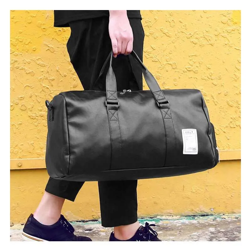 Synthetic Leather Sports Gym Bag