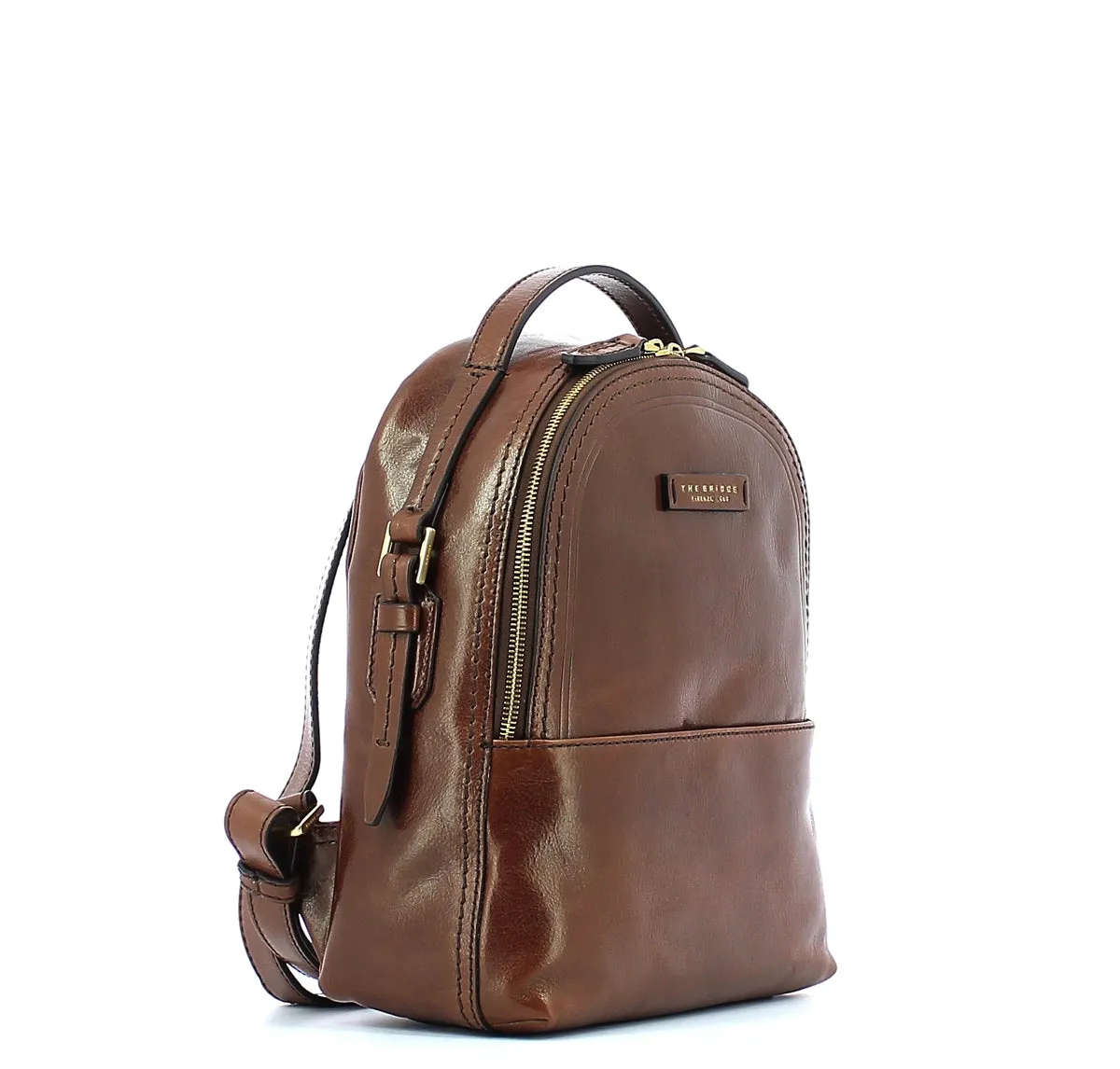 The Bridge - Medium Pearl District Backpack - 04124701 - MARRONE/14/ORO