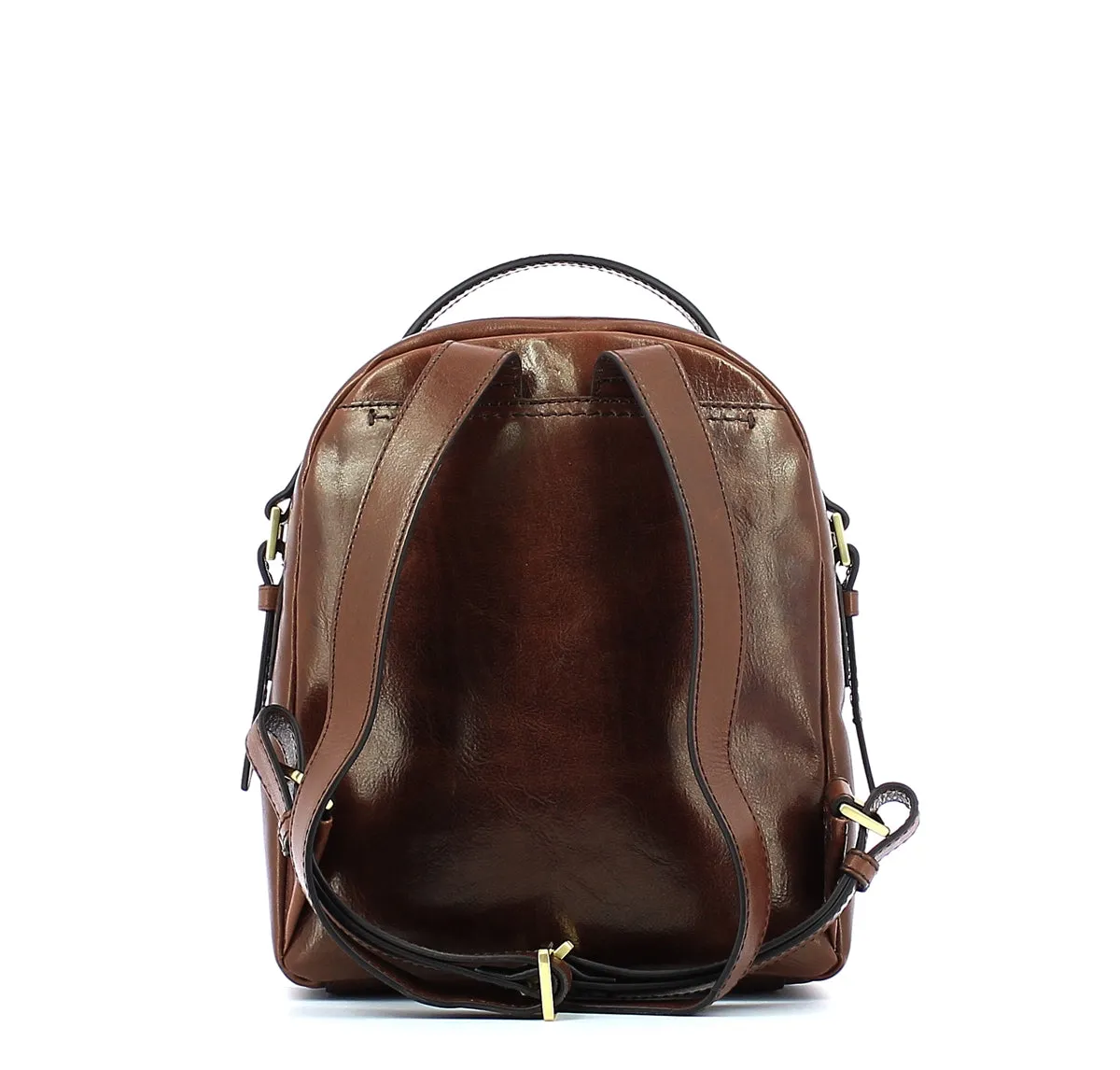 The Bridge - Medium Pearl District Backpack - 04124701 - MARRONE/14/ORO