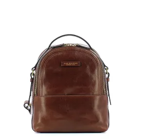 The Bridge - Medium Pearl District Backpack - 04124701 - MARRONE/14/ORO