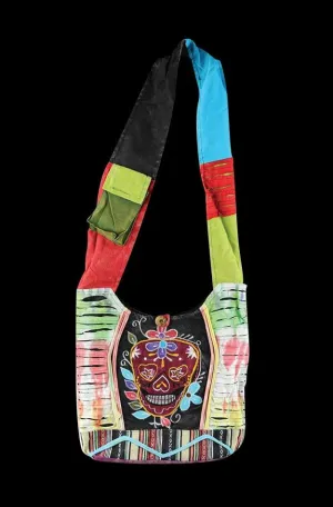 ThreadHeads "Sugar Skull" Razor Cut Shoulder Bag