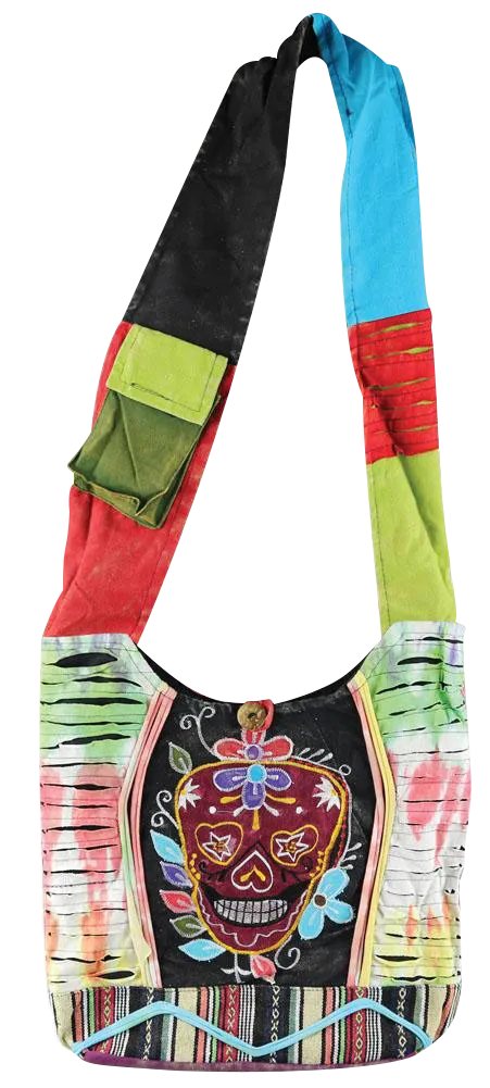 ThreadHeads "Sugar Skull" Razor Cut Shoulder Bag