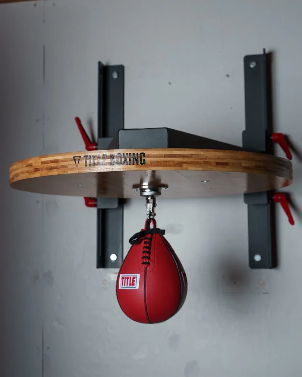 TITLE Boxing Forged Steel Adjustable Pro Speed Bag Platform