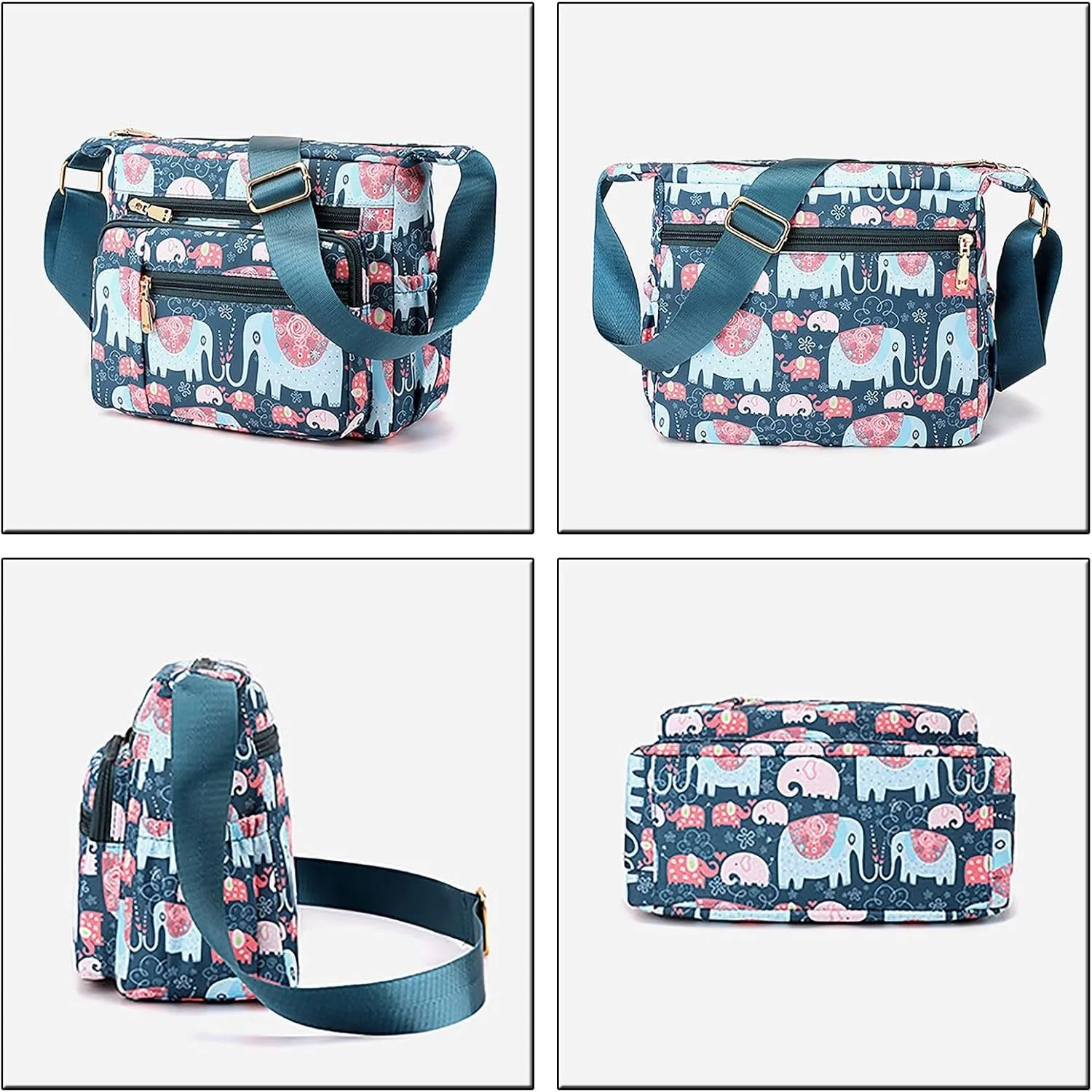 Tote Bag For Women Floral Shoulder Handbag Roomy Multiple Pockets Bag For Ladies Crossbody Purse Fashion Cross Body Bags
