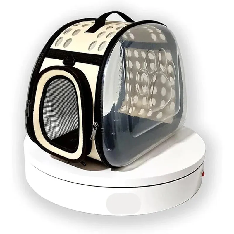 Transparent Foldable Pet Travel Carrier