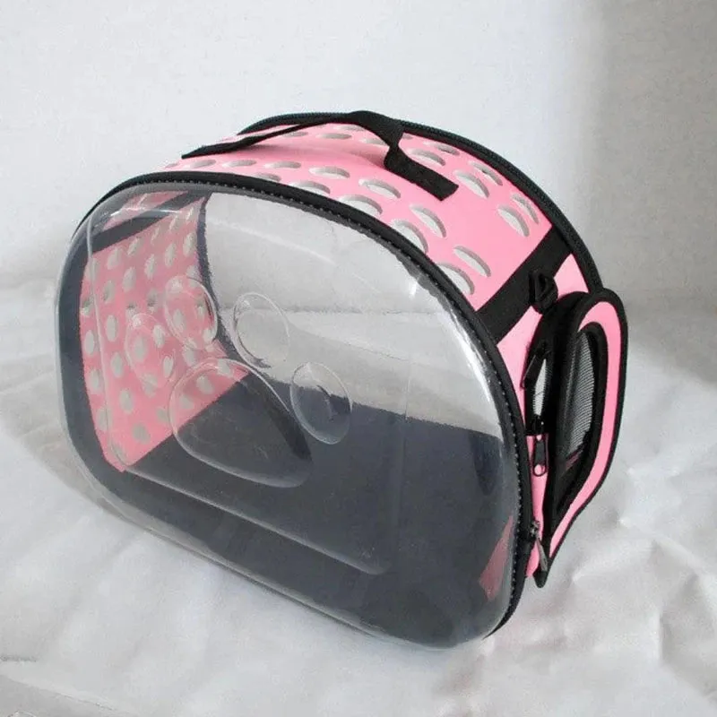 Transparent Foldable Pet Travel Carrier