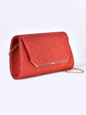 Trapeze Shimmer Clutch