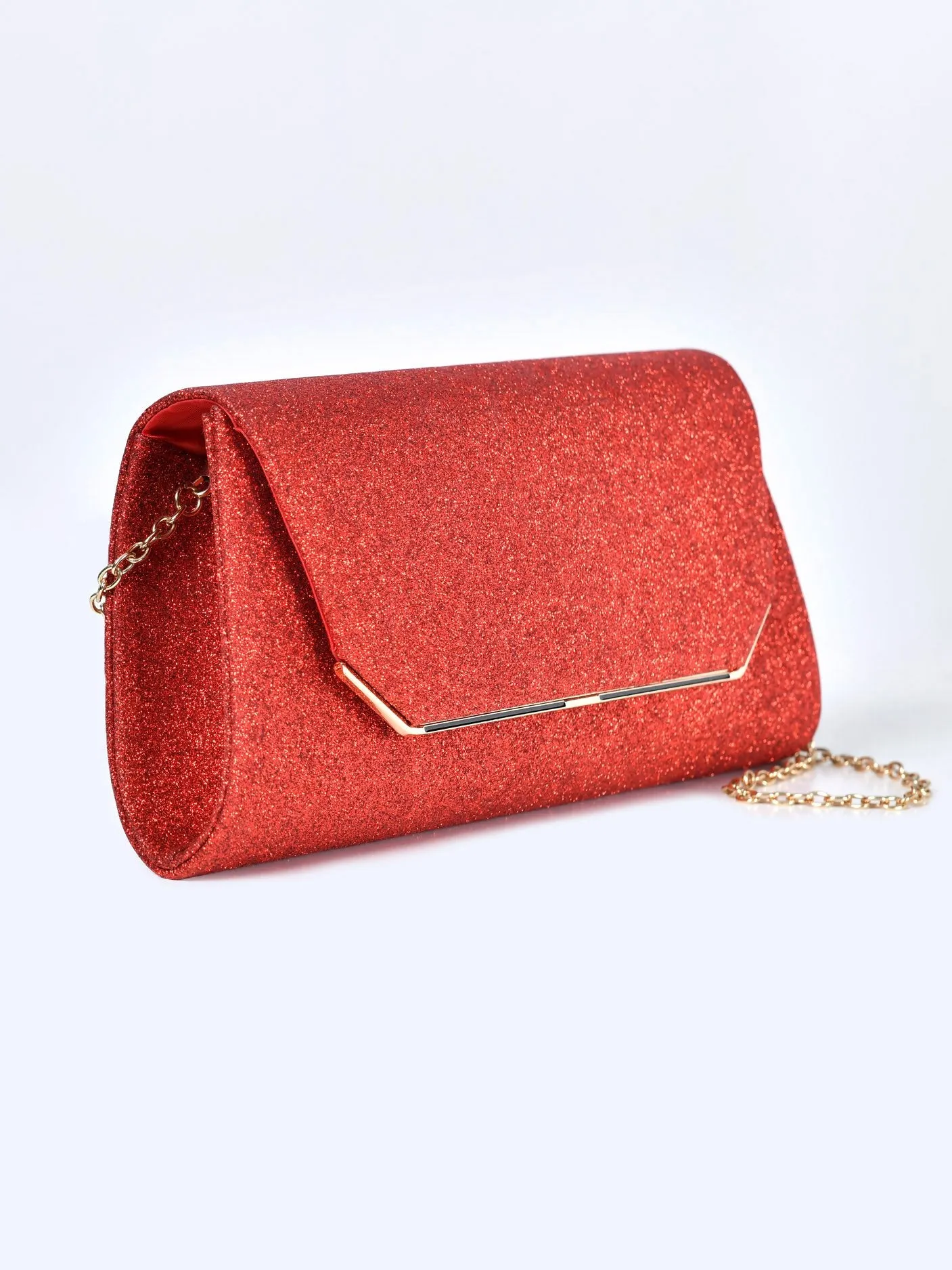 Trapeze Shimmer Clutch