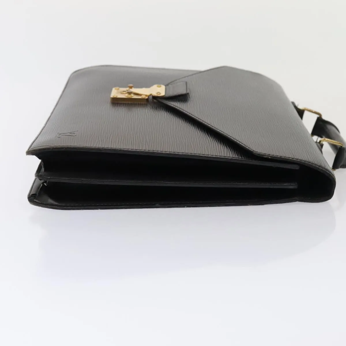 Trendy Inspired Louis Vuitton Epi Serviette Conseiller Briefcase Black M54422 Lv Auth Bs17515