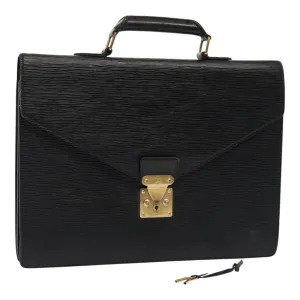 Trendy Inspired Louis Vuitton Epi Serviette Conseiller Briefcase Black M54422 Lv Auth Bs17515