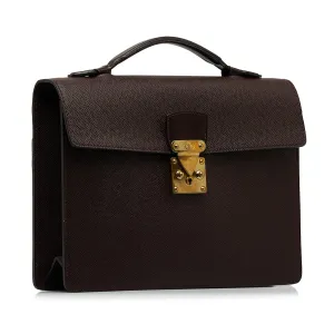 Trendy Inspired Louis Vuitton Taiga Serviette Kourad Briefcase