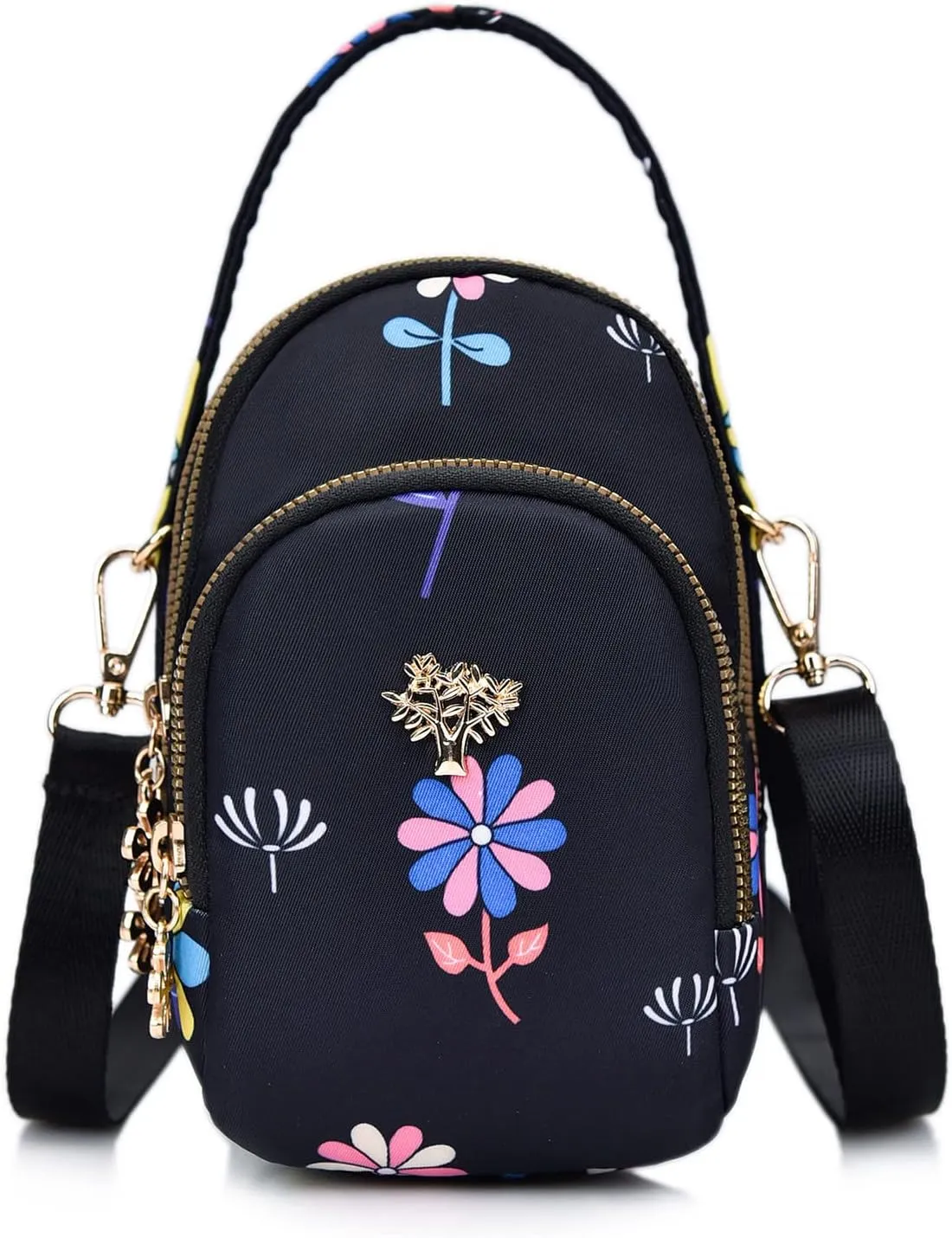 Trendy Purse Credit Crossbody Slots Small Purse Handbag Shoulder Mini CellPhone Wallet Card For Women Messenger
