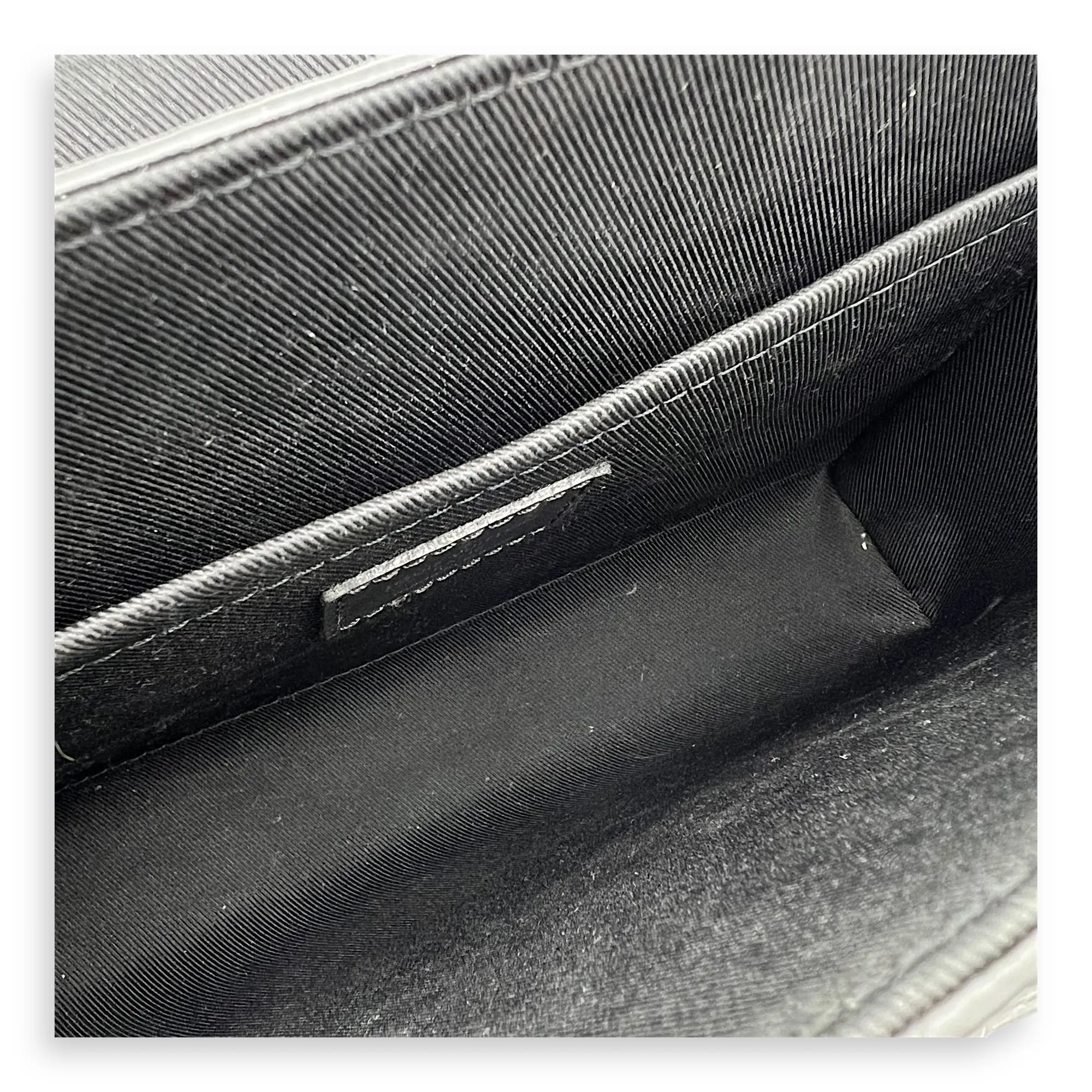 Trunk PM Black Crossbody Bag in Taurillon Monogram Leather, Lacquered Metal hardware
