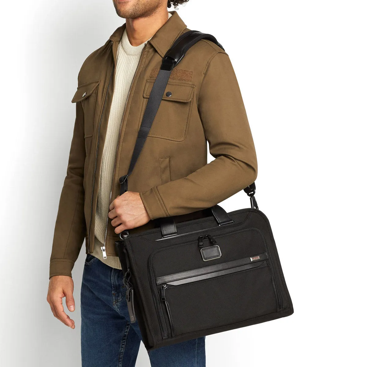 Tumi Alpha Slim Deluxe Portfolio - Black