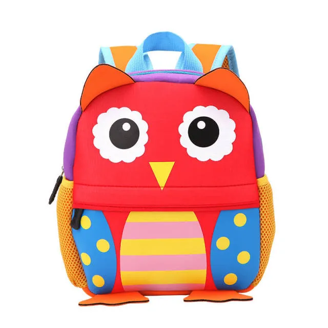 Unisex 3D Animal Kids School Backpack