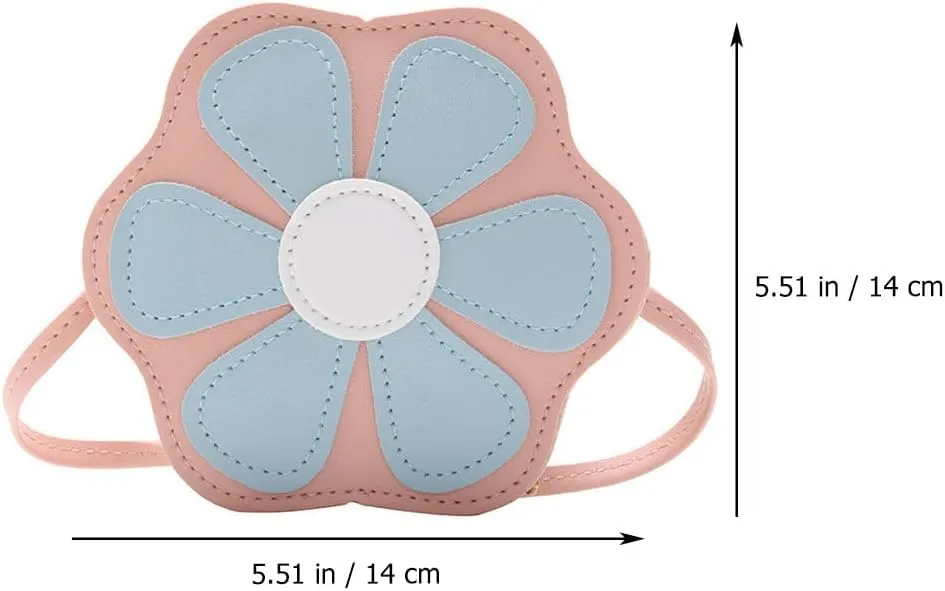 VALICLUD Shoulder Bags Cute Shoulder Bag Small Shoulder Bags for Women Leather Shoulder Bag for Children Flower Shoulder Bag Outdoor Children's Bag Flower Design Bag