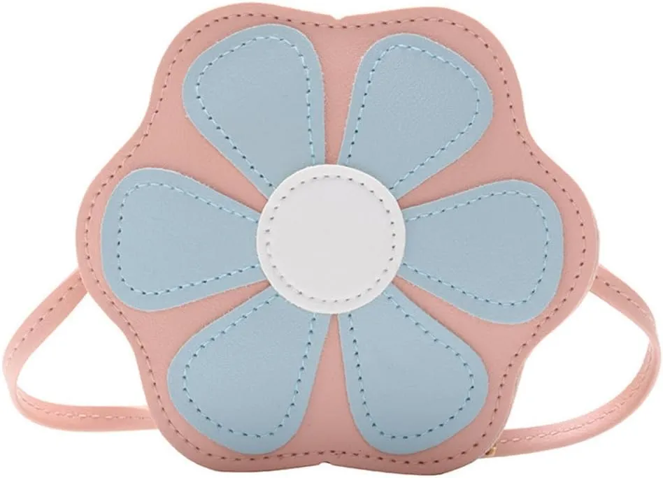 VALICLUD Shoulder Bags Cute Shoulder Bag Small Shoulder Bags for Women Leather Shoulder Bag for Children Flower Shoulder Bag Outdoor Children's Bag Flower Design Bag